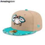 ニューエラ キャップ 59FIFTY チェサピーク ベイソックス MiLB FITTED CAP TAN TEAL