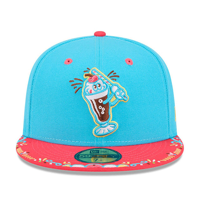 ニューエラ キャップ 59FIFTY コロンバス クリッパーズ MiLB FITTED CAP BLUE PINK