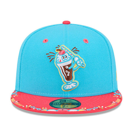 ニューエラ キャップ 59FIFTY コロンバス クリッパーズ MiLB FITTED CAP BLUE PINK