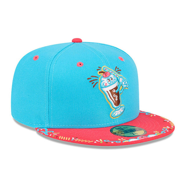 ニューエラ キャップ 59FIFTY コロンバス クリッパーズ MiLB FITTED CAP BLUE PINK