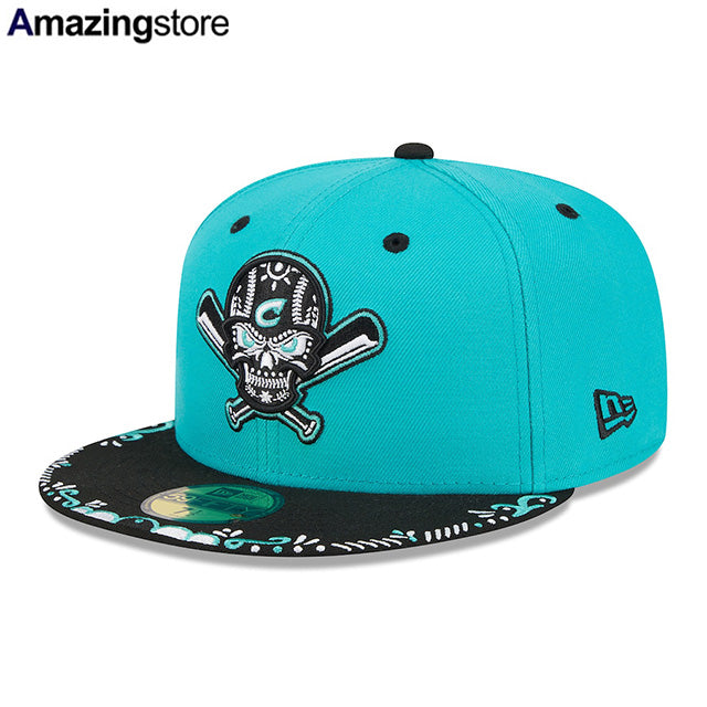 ニューエラ キャップ 59FIFTY コロンバス クリッパーズ MiLB FITTED CAP TEAL BLACK