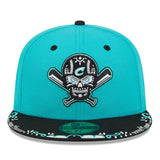 ニューエラ キャップ 59FIFTY コロンバス クリッパーズ MiLB FITTED CAP TEAL BLACK