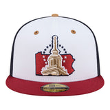 ニューエラ キャップ 59FIFTY アルトゥーナ カーブ MiLB FITTED CAP WHITE NAVY BURGUNDY