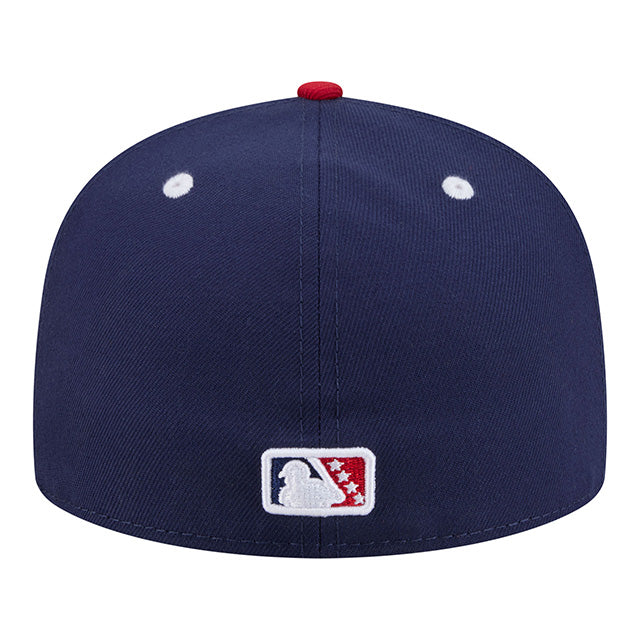 ニューエラ キャップ 59FIFTY リーハイバレー アイアンピッグス MiLB FITTED CAP NAVY RED