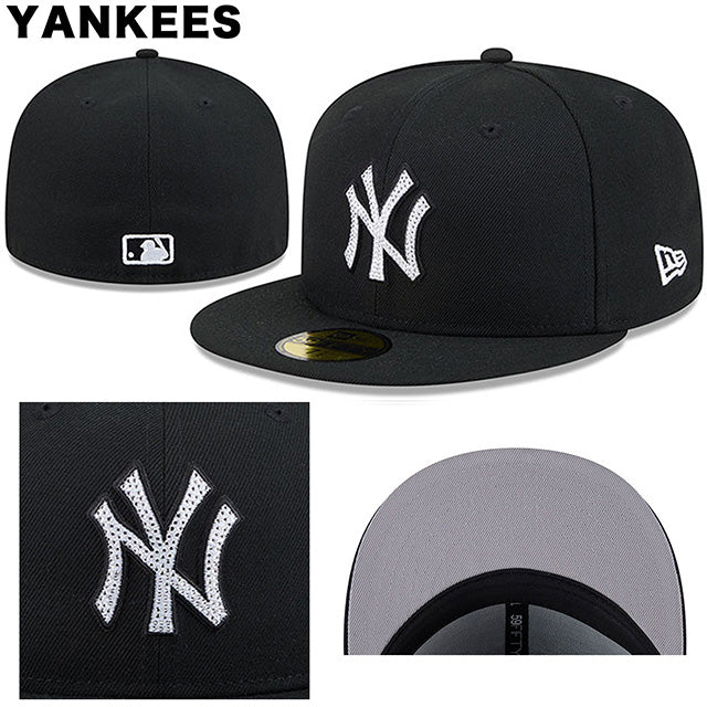 海外取寄 MLB ラインストーンロゴモデル ニューエラ キャップ 59FIFTY MLB RHINESTONE LOGO FITTED CAP