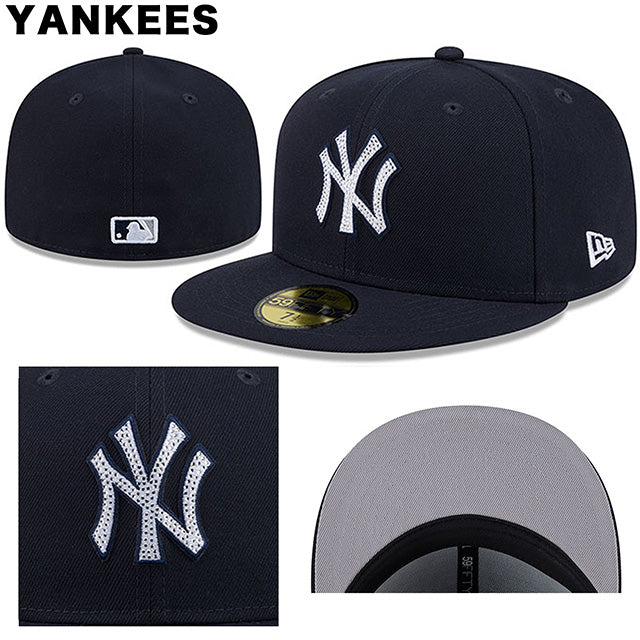 海外取寄 MLB ラインストーンロゴモデル ニューエラ キャップ 59FIFTY MLB RHINESTONE LOGO FITTED CAP