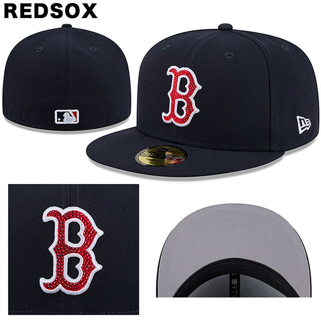 海外取寄 MLB ラインストーンロゴモデル ニューエラ キャップ 59FIFTY MLB RHINESTONE LOGO FITTED CAP