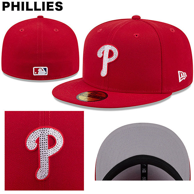 海外取寄 MLB ラインストーンロゴモデル ニューエラ キャップ 59FIFTY MLB RHINESTONE LOGO FITTED CAP