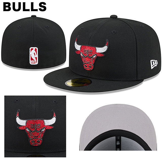 海外取寄 NBA ラインストーンロゴモデル ニューエラ キャップ 59FIFTY NBA RHINESTONE LOGO FITTED CAP