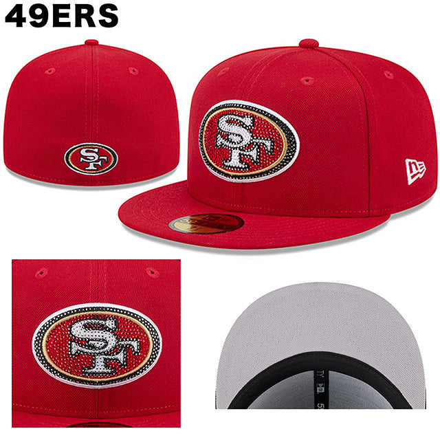 海外取寄 NFL ラインストーンロゴモデル ニューエラ キャップ 59FIFTY NFL RHINESTONE LOGO FITTED CAP
