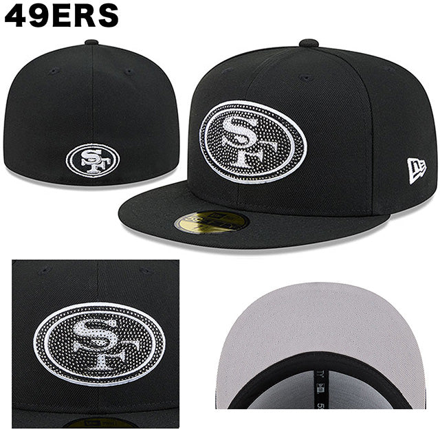 海外取寄 NFL ラインストーンロゴモデル ニューエラ キャップ 59FIFTY NFL RHINESTONE LOGO FITTED CAP