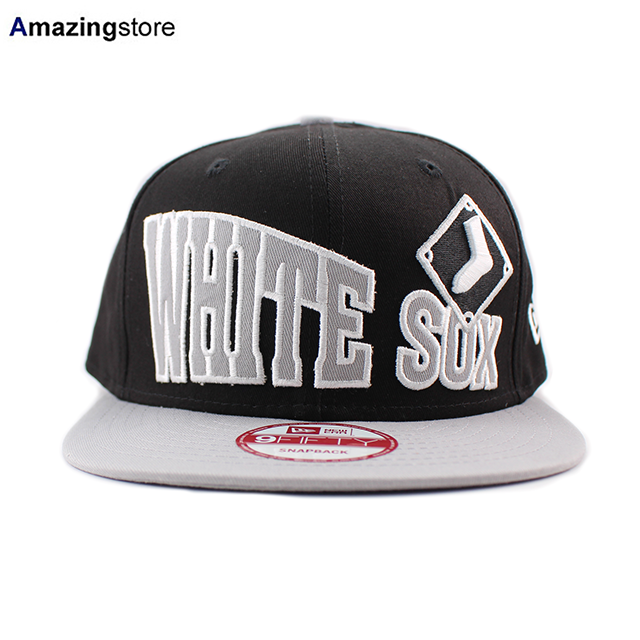ニューエラ キャップ 9FIFTY スナップバック シカゴ ホワイトソックス STOKED SNAPBACK CAP BLACK-GREY