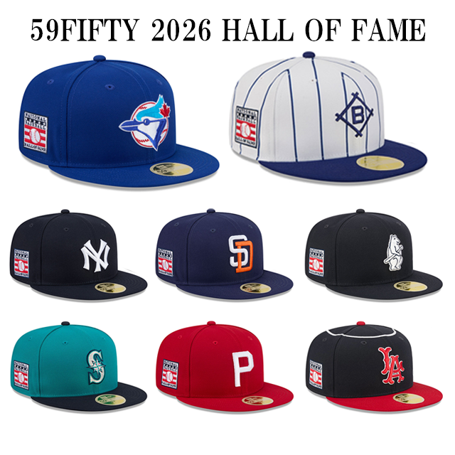 2026 MLB ホールオブフェイムモデル ニューエラ キャップ 59FIFTY 2026 MLB HALL OF FAME FITTED CAP