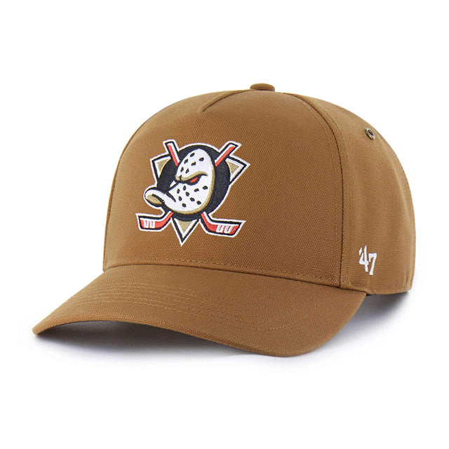 即日発送 47ブランド NHL カーハート アナハイム ダックス CARHARTT 47BRAND HITCH SNAPBACK CAP BROWN