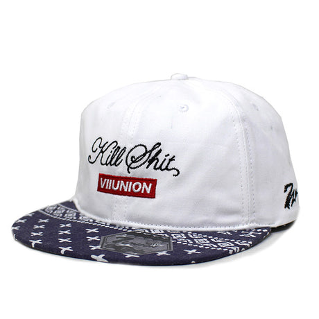 7ユニオン ストラップバック KILL SHIT STRAPBACK CAP WHITE-NAVY