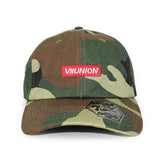 7ユニオン BOX ICON BENT STRAPBACK CAP WOODLAND CAMO