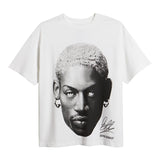 デニス ロッドマンモデル海外取寄 ID サプライ Tシャツ GRAPHIC COTTON T-SHIRT WHITE