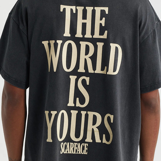 海外取寄 ID サプライ SCARFACE Tシャツ I'M SCARFACE GRAPHIC COTTON T-SHIRT BLACK