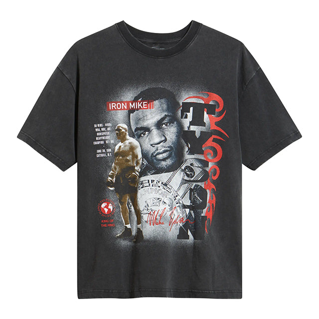 マイク タイソンモデル 海外取寄 ID サプライ Tシャツ IRON MIKE GRAPHIC T-SHIRT BLACK