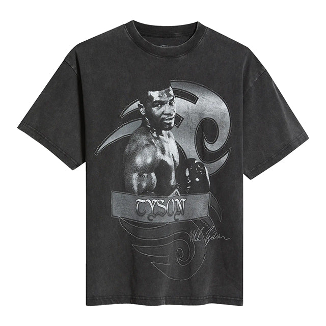 マイク タイソンモデル 海外取寄 ID サプライ Tシャツ BANNER COTTON GRAPHIC T-SHIRT BLACK