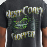海外取寄 ID サプライ WEST COAST CHOPPERS Tシャツ POINT BLANK GRAPHIC COTTON T-SHIRT BLACK