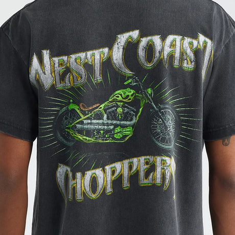 海外取寄 ID サプライ WEST COAST CHOPPERS Tシャツ POINT BLANK GRAPHIC COTTON T-SHIRT BLACK