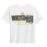 ザ ロック vs ハルク ホーガンモデル 海外取寄 ID サプライ WWE Tシャツ WRESTLE MANIA X8 ICON VS ICON BOXY T-SHIRT WHITE