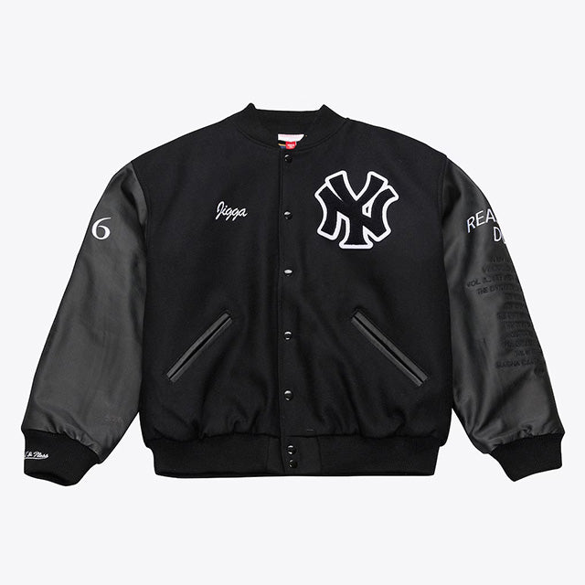 JAY-Z リーズナブル ダウト30周年記念 海外取寄 ミッチェル＆ネス x ニューヨーク ヤンキース ジャケット JAY-Z30 REASONABLE DOUBT VARSITY JACKET BLACK