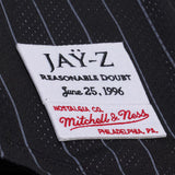JAY-Z リーズナブル ダウト30周年記念 海外取寄 ミッチェル＆ネス x ニューヨーク ヤンキース ユニフォームジャージー JAY-Z30 REASONABLE DOUBT MESH BASEBALL JERSEY BLACK