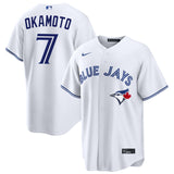 海外取寄 岡本和真モデル ナイキ レプリカユニフォーム トロント ブルージェイズ HOME REPLICA COOL BASE PLAYER JERSEY WHITE