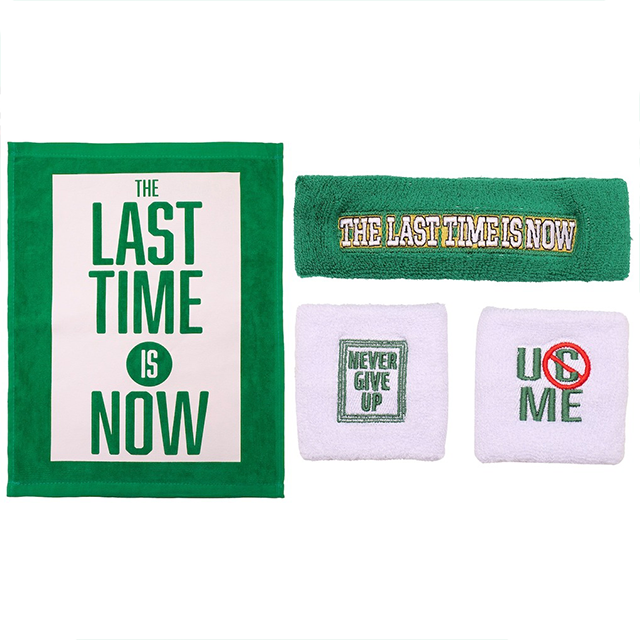ジョン シナモデル 海外取寄 WWE AUTHENTIC FAREWELL TOUR 2025 BOSTON SWEATBAND TOWEL GREEN