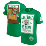 ジョン シナモデル 海外取寄 WWE AUTHENTIC Tシャツ FAREWELL TOUR 2025 BOSTON T-SHIRT GREEN