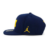 ジョーダンブランド キャップ ミシガン ウォルバリンズ NCAA ON-FIELD PRO BILL SNAPBACK CAP NAVY