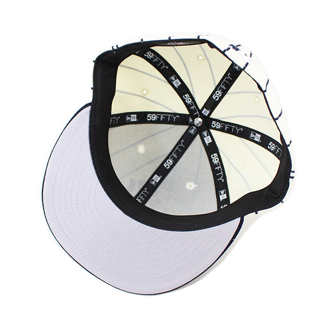 ニューエラ 59FIFTY ニューヨーク ヤンキース MLB 2T TEAM-BASIC LC LOW-CROWN FITTED CAP LP OFF WHITE STRIPE-NAVY