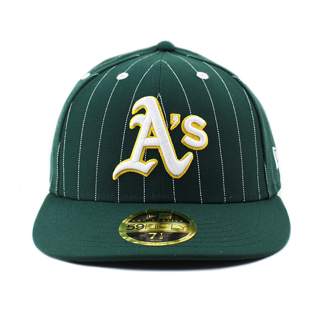 ニューエラ キャップ LP 59FIFTY オークランド アスレチックス MLB PINSTRIPE FITTED CAP GREEN