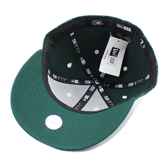 ニューエラ キャップ LP 59FIFTY オークランド アスレチックス MLB PINSTRIPE FITTED CAP GREEN