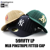 ニューエラ キャップ LP 59FIFTY オークランド アスレチックス MLB PINSTRIPE FITTED CAP GREEN