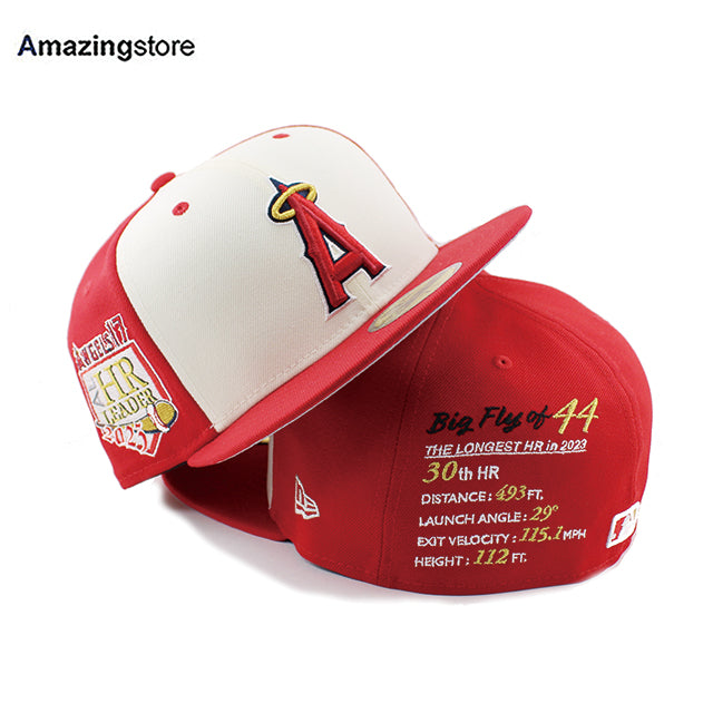 大谷翔平2023年 ア・リーグホームラン王モデル ニューエラ 59FIFTY ロサンゼルス エンゼルス MLB 2023 HOMERUN LEADER  FITTED CAP SCARET CHROME WHITE/  国内外からニューエラをはじめナイキ、クーパーズタウンボールキャップ等を中心に取り扱うベースボールキャップの ...