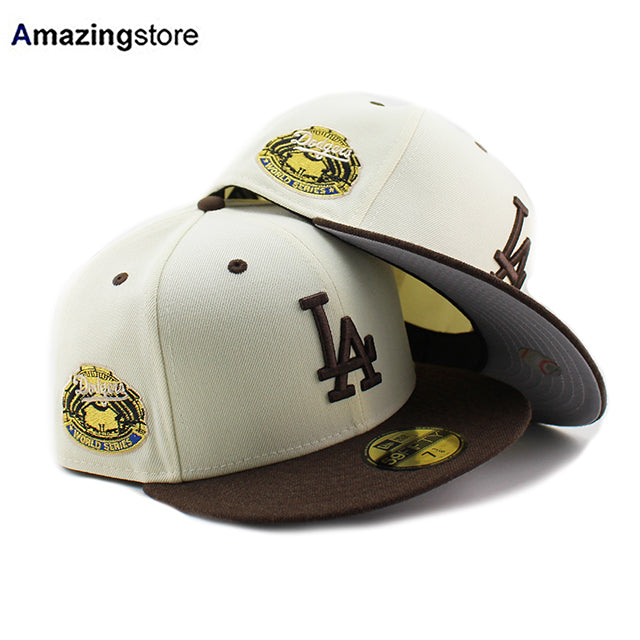 ニューエラ キャップ 59FIFTY ロサンゼルス ドジャース MLB WOOL VSR SP FITTED CAP CHROME-WALNUT