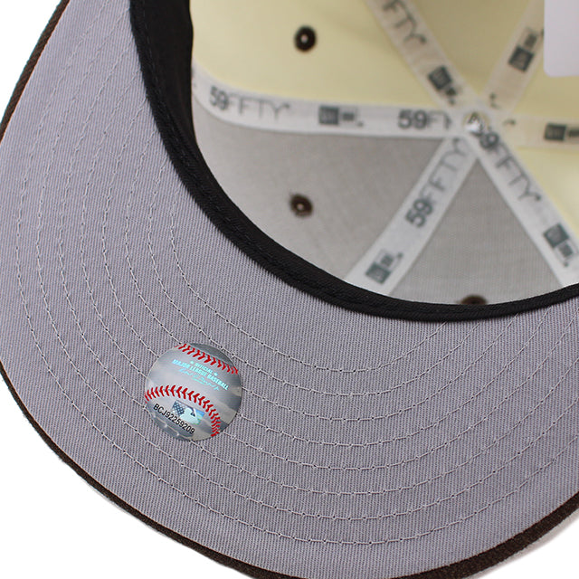 ニューエラ キャップ 59FIFTY ロサンゼルス ドジャース MLB WOOL VSR SP FITTED CAP CHROME-WALNUT