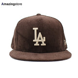 ニューエラ キャップ 59FIFTY ロサンゼルス ドジャース MLB CORDUROY FITTED CAP DARK BROWN