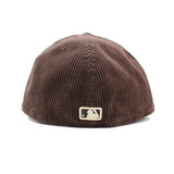 ニューエラ キャップ 59FIFTY ロサンゼルス ドジャース MLB CORDUROY FITTED CAP DARK BROWN