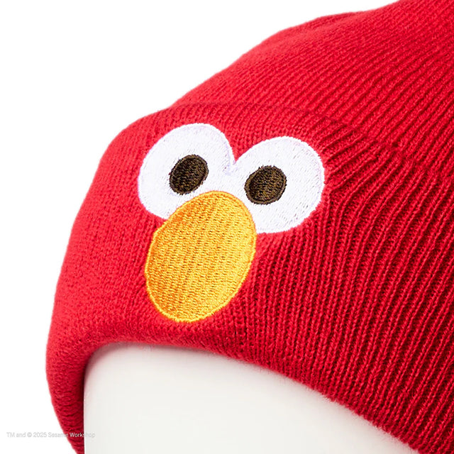 子供用 ニューエラ ニットビーニーキャップ セサミストリート YOUTH ELMO FACE BASIC CUFF KNIT BEANIE CAP RED