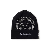 ニューエラ ニット ビーニーキャップ コジコジ JAQ FACE COJI-COJI BASIC CUFF KNIT BAENIE CAP BLACK