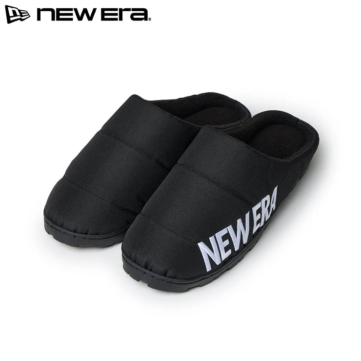 ニューエラ ルームシューズ ROOM SHOES WORDMARK BLACK