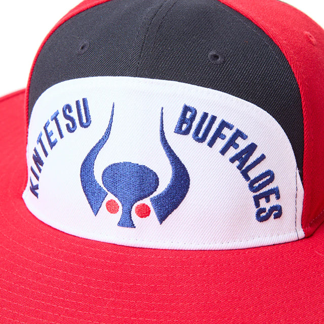 ニューエラ ロングブリムハット 近鉄 バファローズ NPB FITTED LONG BRIM HAT RED-WHITE-NAVY