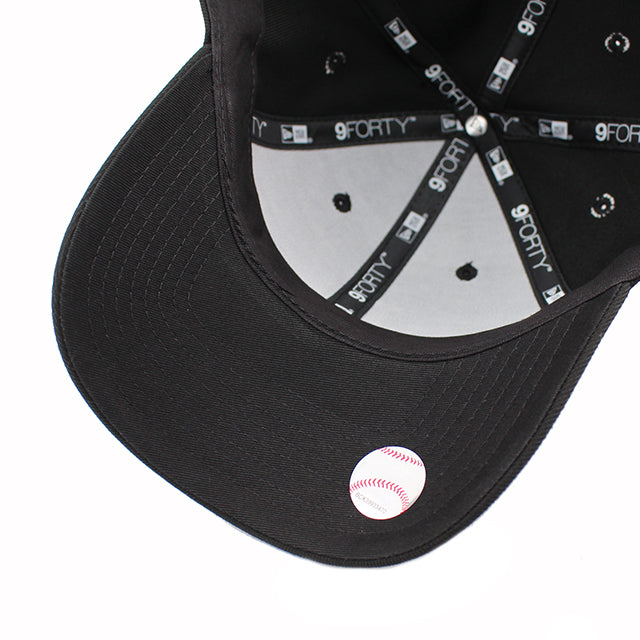 ニューエラ キャップ 9FORTY ロサンゼルス ドジャース MLB WOVEN LABEL ADJUSTABLE CAP BLACK
