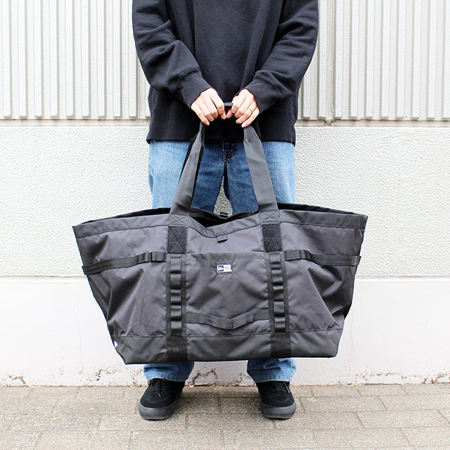 ニューエラ アウトドア トートバッグ YOSHIDA BROS 85L 2WAY FIELD HUGE TOTE BAG BLACK