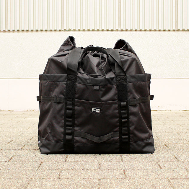 ニューエラ アウトドア トートバッグ YOSHIDA BROS 85L 2WAY FIELD HUGE TOTE BAG BLACK