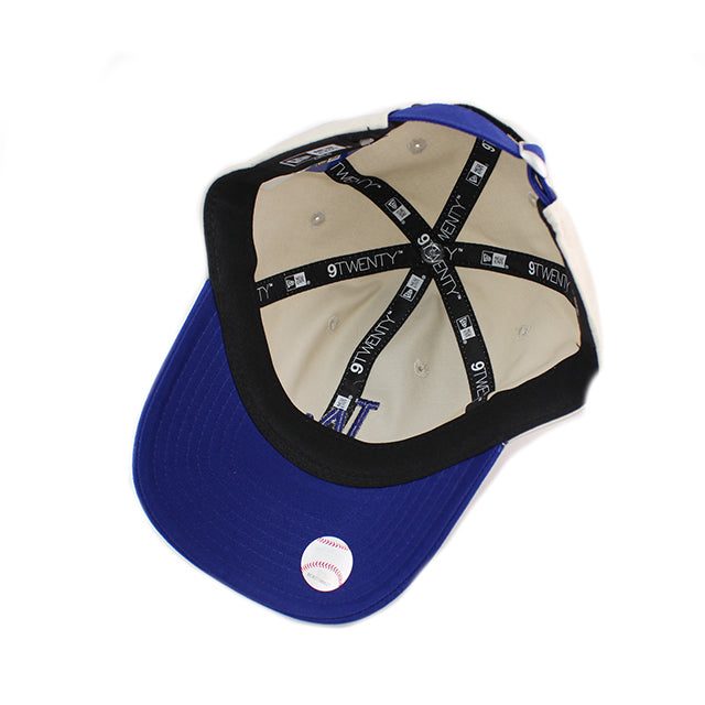 幼児用 ニューエラ キャップ 9TWENTY ロサンゼルス ドジャース CHILD 2 TONE STRAPBACK CAP STONE-ROYAL BLUE